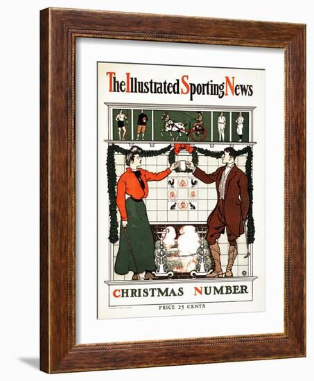 The Illustrated Sporting News, Christmas Number, 1900 (Colour Lithograph)-Edward Penfield-Framed Giclee Print