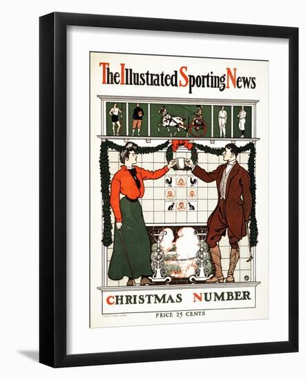 The Illustrated Sporting News, Christmas Number, 1900 (Colour Lithograph)-Edward Penfield-Framed Giclee Print