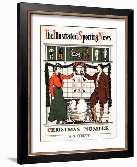 The Illustrated Sporting News, Christmas Number, 1900 (Colour Lithograph)-Edward Penfield-Framed Giclee Print