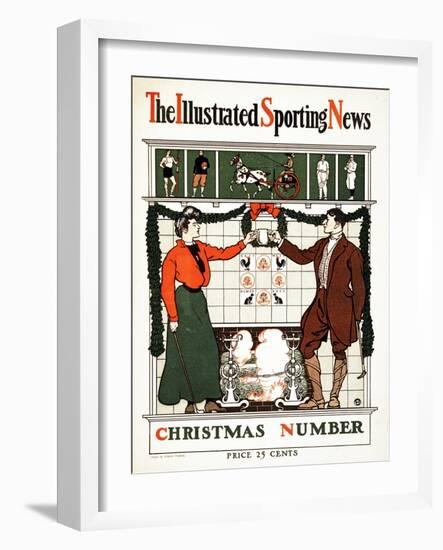 The Illustrated Sporting News, Christmas Number, 1900 (Colour Lithograph)-Edward Penfield-Framed Giclee Print