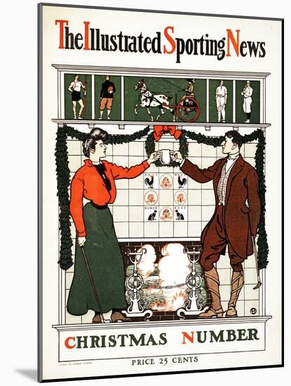 The Illustrated Sporting News, Christmas Number, 1900 (Colour Lithograph)-Edward Penfield-Mounted Giclee Print