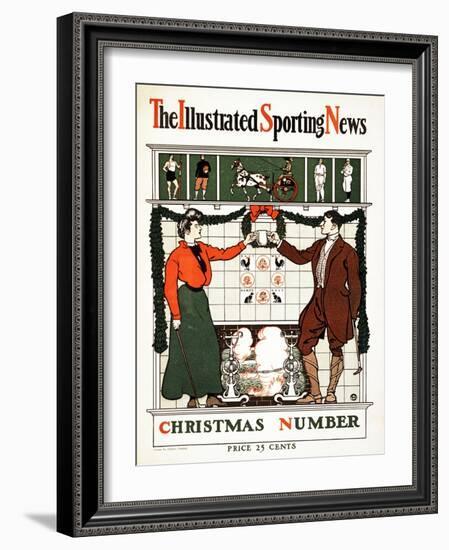 The Illustrated Sporting News, Christmas Number, 1900 (Colour Lithograph)-Edward Penfield-Framed Giclee Print