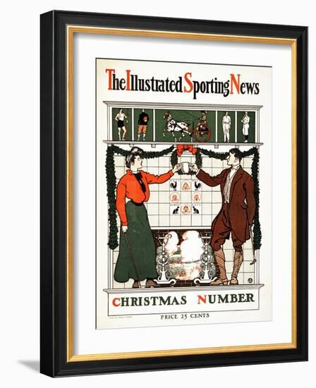 The Illustrated Sporting News, Christmas Number, 1900 (Colour Lithograph)-Edward Penfield-Framed Giclee Print