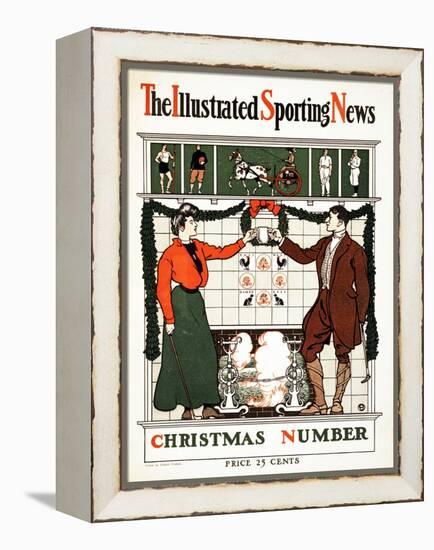 The Illustrated Sporting News, Christmas Number, 1900 (Colour Lithograph)-Edward Penfield-Framed Premier Image Canvas