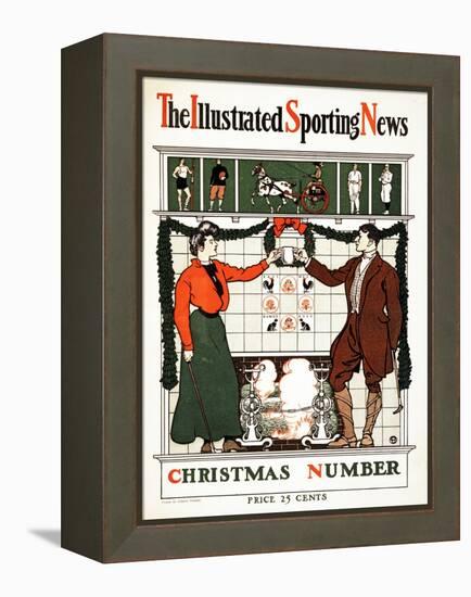 The Illustrated Sporting News, Christmas Number, 1900 (Colour Lithograph)-Edward Penfield-Framed Premier Image Canvas