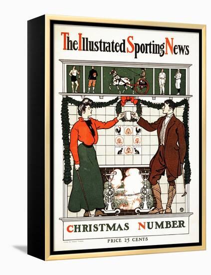 The Illustrated Sporting News, Christmas Number, 1900 (Colour Lithograph)-Edward Penfield-Framed Premier Image Canvas