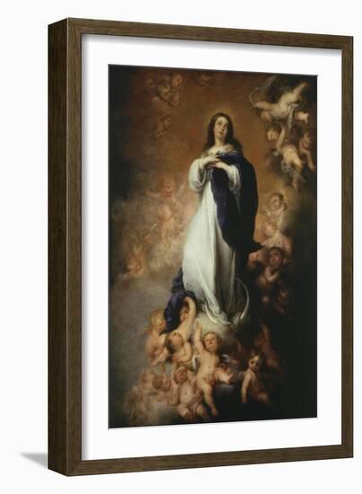 The Immaculate Conception, 1676-9 of Soult 274X190Cm-Bartolome Esteban Murillo-Framed Giclee Print