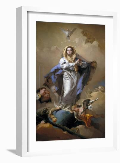 The Immaculate Conception, 1767-9-Giovanni Battista Tiepolo-Framed Giclee Print