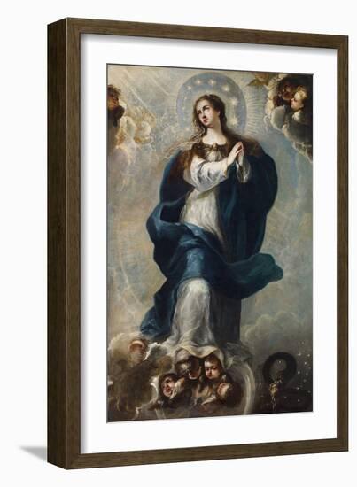 The Immaculate Conception - Anonymous - mid of 17Th Cen. - Oil on Canvas - 165X106,5 - Museo Carmen-Unknown Artist-Framed Giclee Print