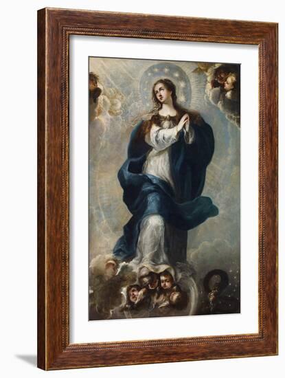 The Immaculate Conception - Anonymous - mid of 17Th Cen. - Oil on Canvas - 165X106,5 - Museo Carmen-Unknown Artist-Framed Giclee Print