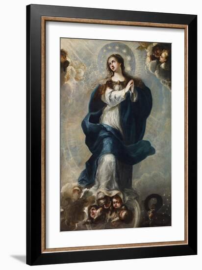 The Immaculate Conception - Anonymous - mid of 17Th Cen. - Oil on Canvas - 165X106,5 - Museo Carmen-Unknown Artist-Framed Giclee Print