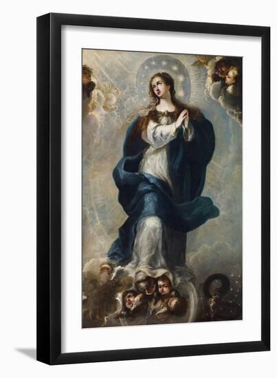 The Immaculate Conception - Anonymous - mid of 17Th Cen. - Oil on Canvas - 165X106,5 - Museo Carmen-Unknown Artist-Framed Giclee Print