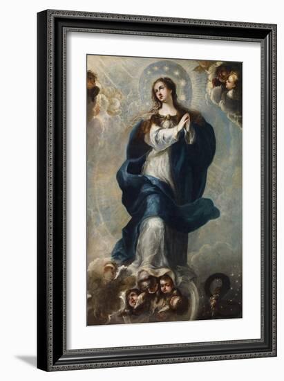 The Immaculate Conception - Anonymous - mid of 17Th Cen. - Oil on Canvas - 165X106,5 - Museo Carmen-Unknown Artist-Framed Giclee Print