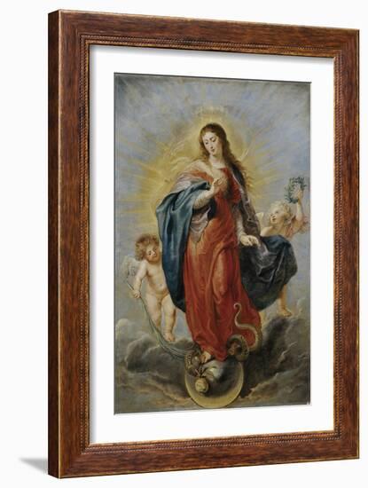 The Immaculate Conception, Ca. 1628-1629-Peter Paul Rubens-Framed Giclee Print