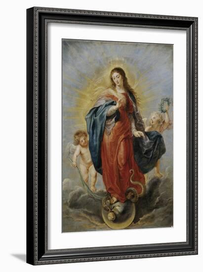 The Immaculate Conception, Ca. 1628-1629-Peter Paul Rubens-Framed Giclee Print