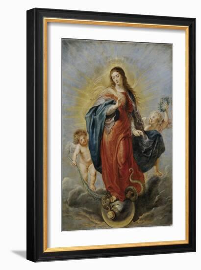 The Immaculate Conception, Ca. 1628-1629-Peter Paul Rubens-Framed Giclee Print