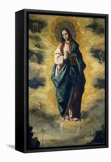 The Immaculate Conception, ca. 1630-Francisco de Zurbarán-Framed Premier Image Canvas