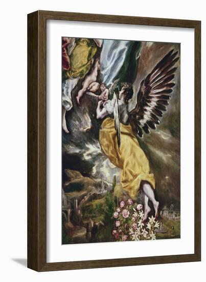 The Immaculate Conception (Detail of Angel-El Greco-Framed Giclee Print