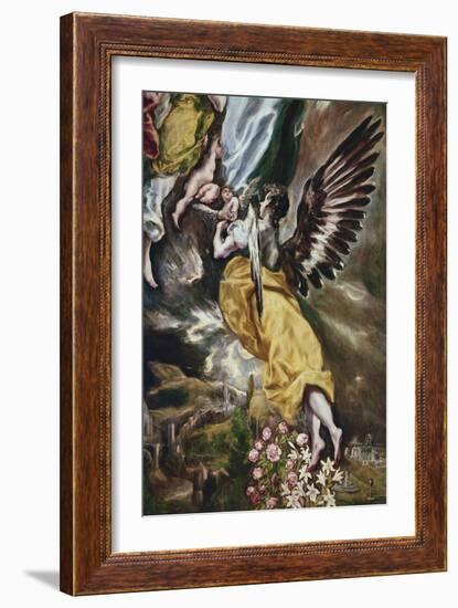 The Immaculate Conception (Detail of Angel-El Greco-Framed Giclee Print