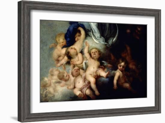 The Immaculate Conception of Soult, Detail, 1678, Spanish Baroque-Bartolome Esteban Murillo-Framed Giclee Print