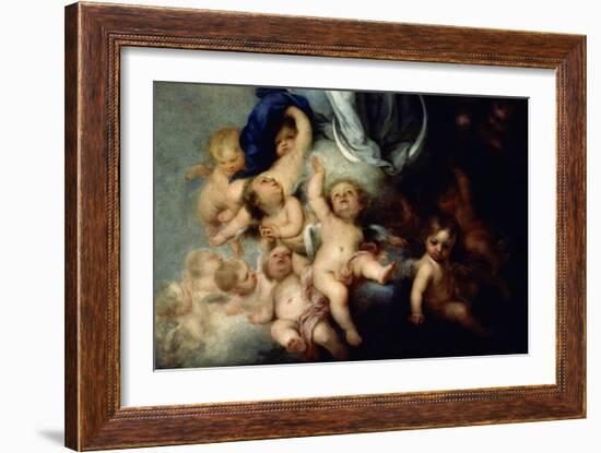 The Immaculate Conception of Soult, Detail, 1678, Spanish Baroque-Bartolome Esteban Murillo-Framed Giclee Print