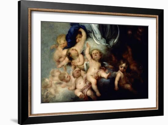 The Immaculate Conception of Soult, Detail, 1678, Spanish Baroque-Bartolome Esteban Murillo-Framed Giclee Print