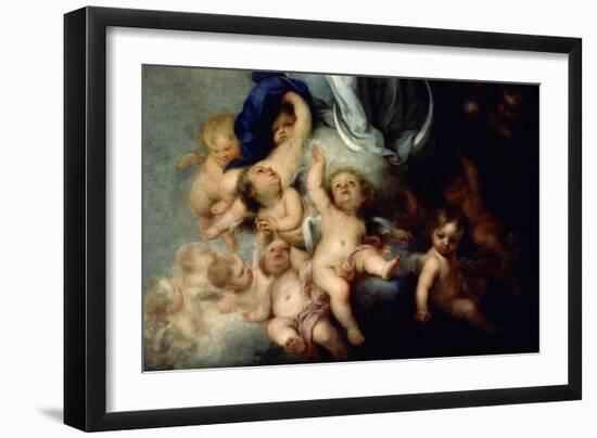 The Immaculate Conception of Soult, Detail, 1678, Spanish Baroque-Bartolome Esteban Murillo-Framed Giclee Print