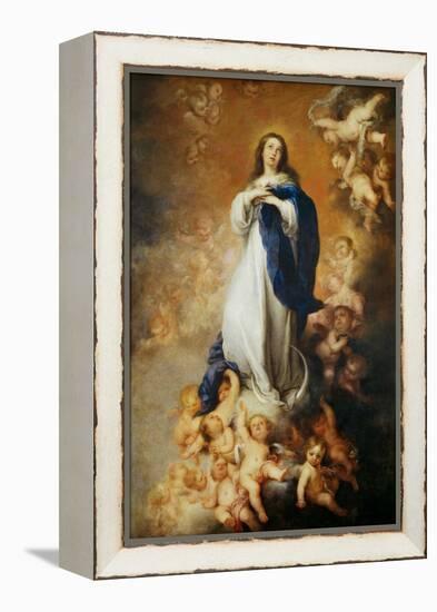 The Immaculate Conception of Soult-Bartolome Esteban Murillo-Framed Premier Image Canvas