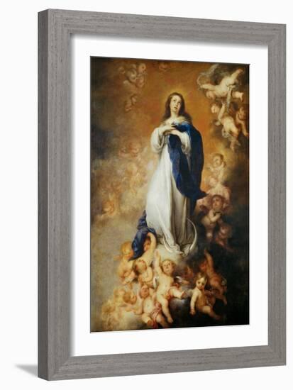 The Immaculate Conception of Soult-Bartolome Esteban Murillo-Framed Giclee Print