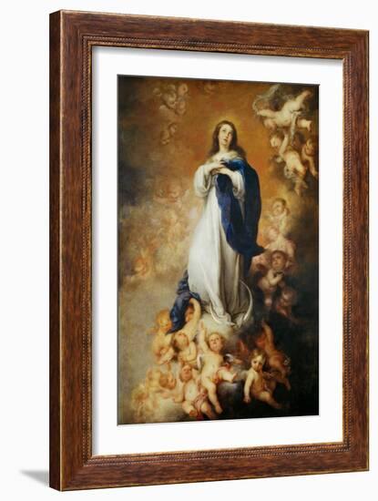 The Immaculate Conception of Soult-Bartolome Esteban Murillo-Framed Giclee Print