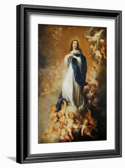 The Immaculate Conception of Soult-Bartolome Esteban Murillo-Framed Giclee Print