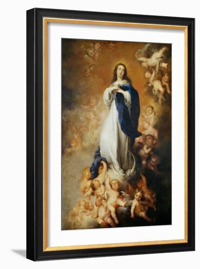 The Immaculate Conception of Soult-Bartolome Esteban Murillo-Framed Giclee Print