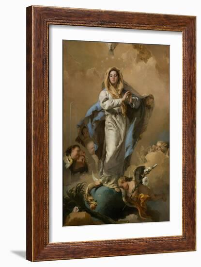 The Immaculate Conception of the Virgin, 1767-1768-Giambattista Tiepolo-Framed Giclee Print