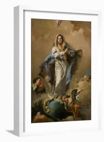 The Immaculate Conception of the Virgin, 1767-1768-Giambattista Tiepolo-Framed Giclee Print