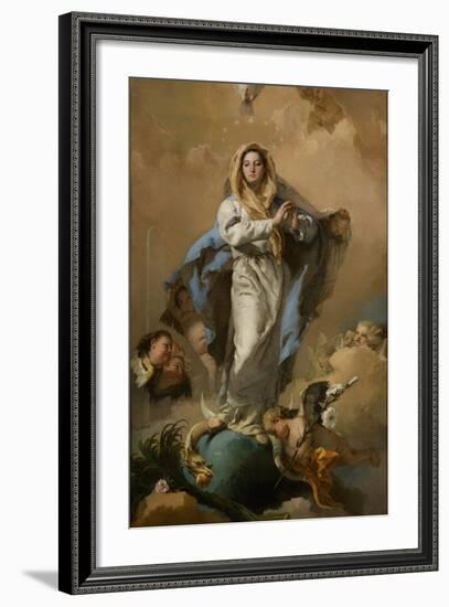 The Immaculate Conception of the Virgin, 1767-1768-Giambattista Tiepolo-Framed Giclee Print