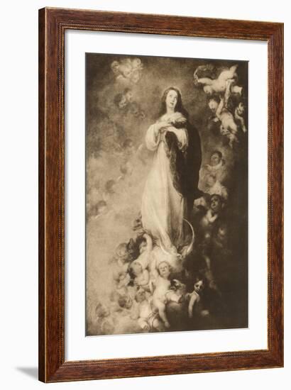 The Immaculate Conception-Bartolome Esteban Murillo-Framed Premium Giclee Print