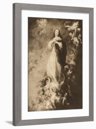 The Immaculate Conception-Bartolome Esteban Murillo-Framed Premium Giclee Print