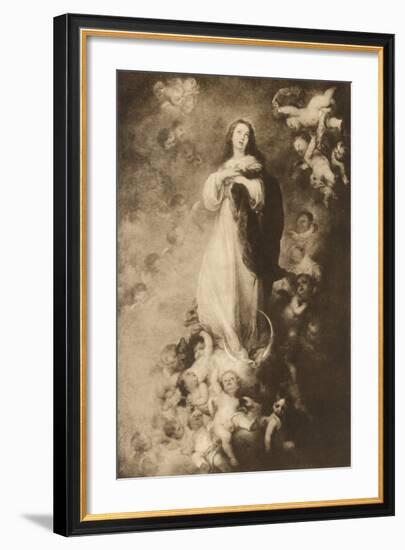 The Immaculate Conception-Bartolome Esteban Murillo-Framed Premium Giclee Print