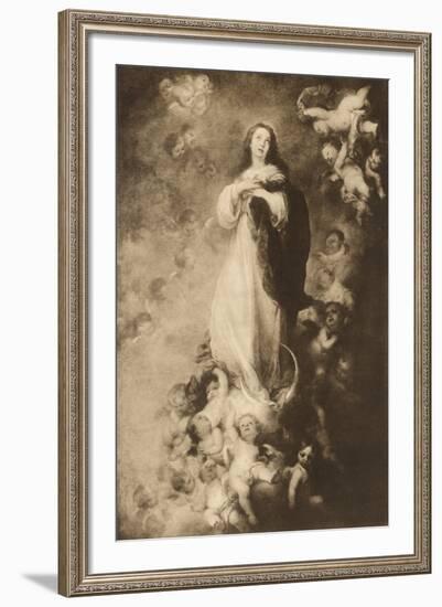 The immaculate Conception-Bartolome Esteban Murillo-Framed Giclee Print