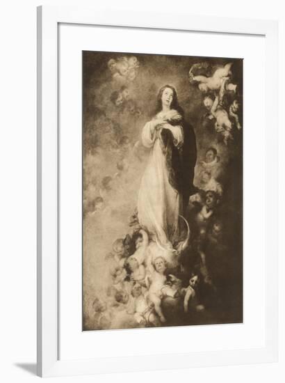 The immaculate Conception-Bartolome Esteban Murillo-Framed Giclee Print