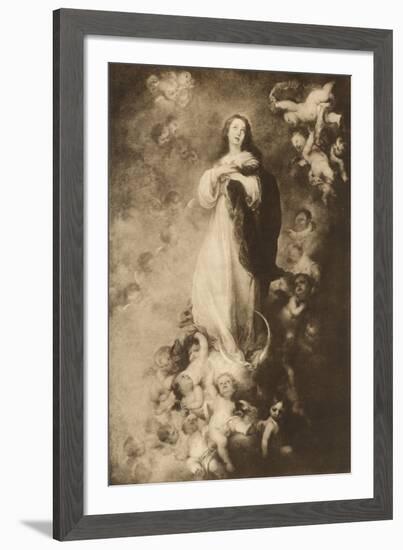 The immaculate Conception-Bartolome Esteban Murillo-Framed Giclee Print