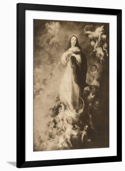 The immaculate Conception-Bartolome Esteban Murillo-Framed Giclee Print