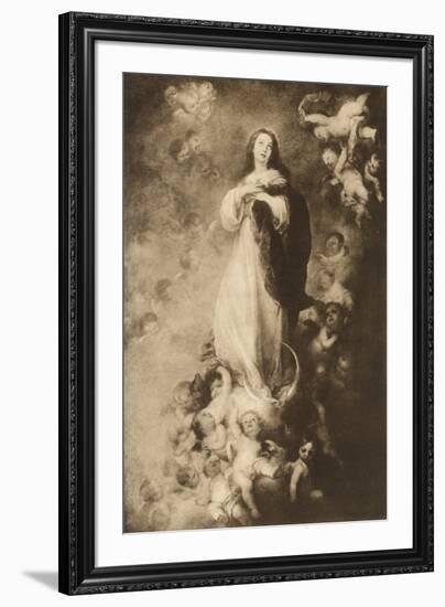 The immaculate Conception-Bartolome Esteban Murillo-Framed Giclee Print