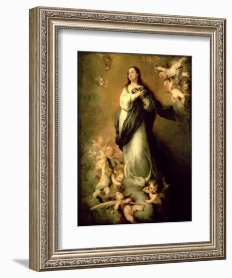 The Immaculate Conception-Bartolome Esteban Murillo-Framed Giclee Print