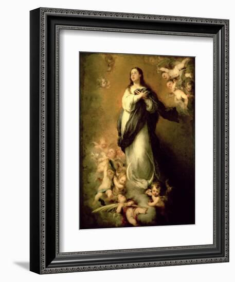 The Immaculate Conception-Bartolome Esteban Murillo-Framed Giclee Print