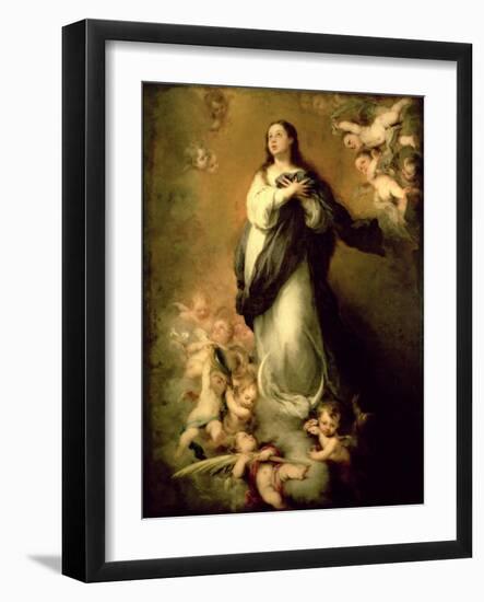 The Immaculate Conception-Bartolome Esteban Murillo-Framed Giclee Print