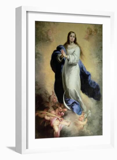 The Immaculate Conception-Bartolome Esteban Murillo-Framed Giclee Print