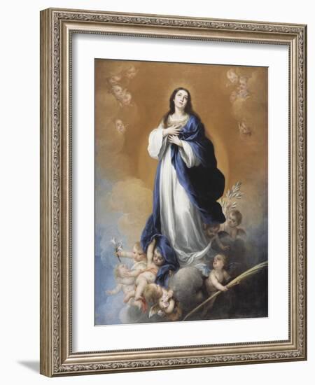 The Immaculate Conception-Bartolome Esteban Murillo-Framed Giclee Print