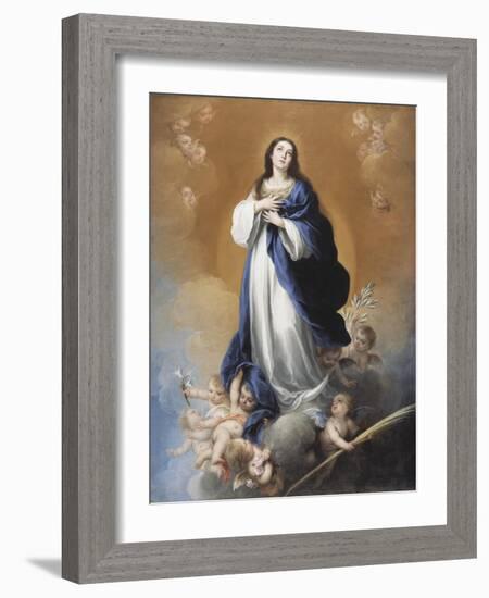 The Immaculate Conception-Bartolome Esteban Murillo-Framed Giclee Print