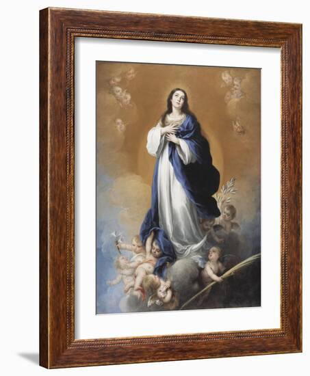 The Immaculate Conception-Bartolome Esteban Murillo-Framed Giclee Print